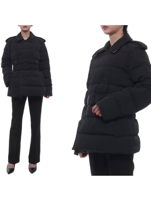 Burberry Down Jacket With Waist Belt Women s Black - BURBERRY - BALAAN 2