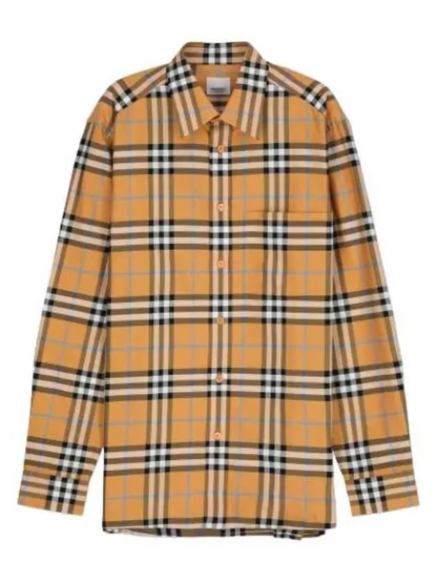 check shirt orange - BURBERRY - BALAAN 1