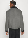 Teddy Collar Regular Fit Bomber Jacket Grey - HUGO BOSS - BALAAN 4