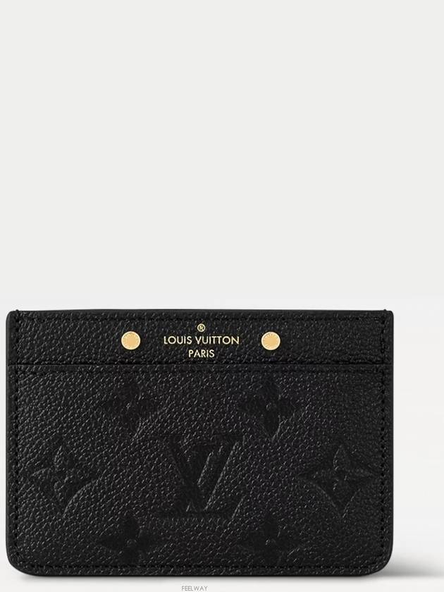 Monogram Empreinte Card Wallet Black - LOUIS VUITTON - BALAAN 2