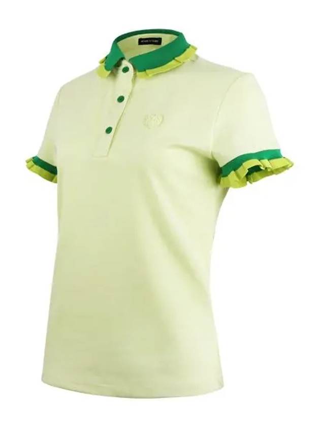 Golf Yoko Color Short Sleeve T-Shirt Yellow - HENRY STUART - BALAAN 1