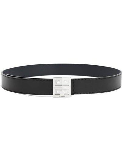 Men's 4G Logo Grain Leather Reversible Belt Black - GIVENCHY - BALAAN 2