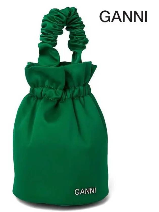 Women's Logo Bucket Bag Kelly Green - GANNI - BALAAN 4