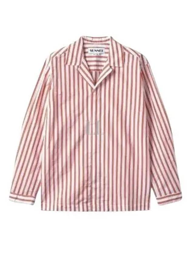 Stripe Poly Silk Long Sleeve Shirt Off White Red - SUNNEI - BALAAN 2