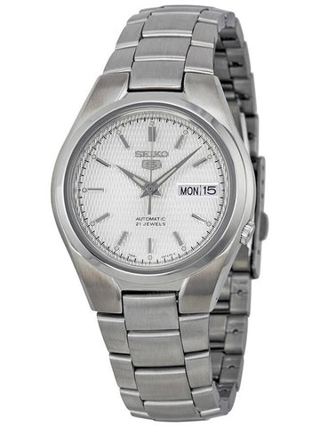 Seiko 5 Automatic Silver Dial Stainless Steel Men's Watch SNK601 - SEIKO - BALAAN 1