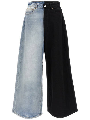 Vetements 'Split Deconstructed Big Shape' Jeans - VETEMENTS - BALAAN 1