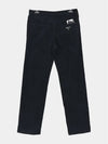 5 Pocket Corduroy Straight Pants Navy - PRADA - BALAAN 3