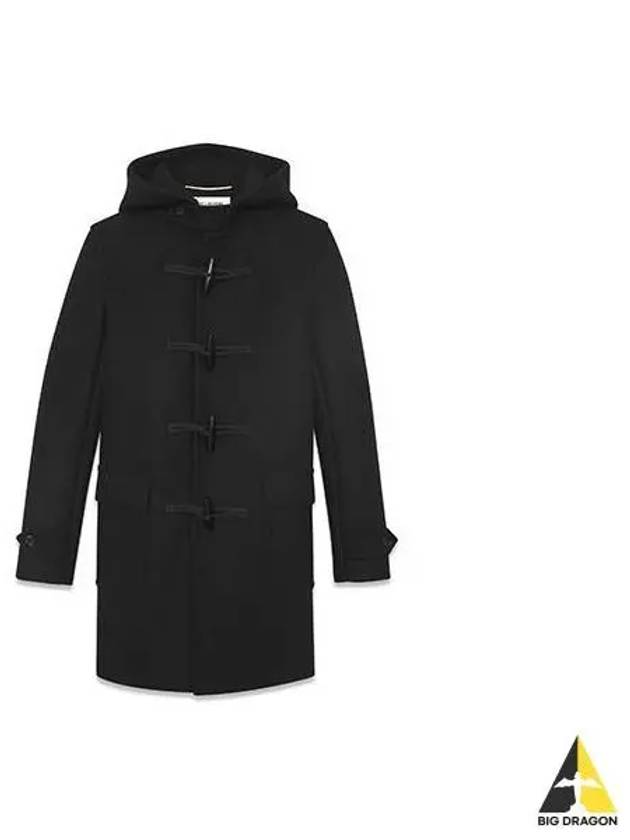 Women s Wool Montgomery Duffel Coat Black 507529 Y080W - SAINT LAURENT - BALAAN 1