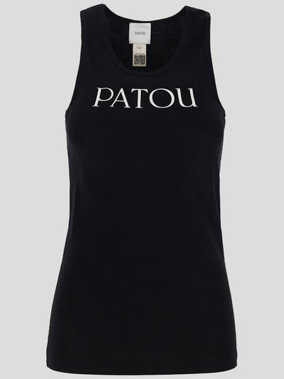 Women's Logo Print Sleeveless Black - PATOU - BALAAN 2