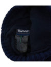 Logo Patch Carlton Cotton Beanie Navy - BARBOUR - BALAAN 10