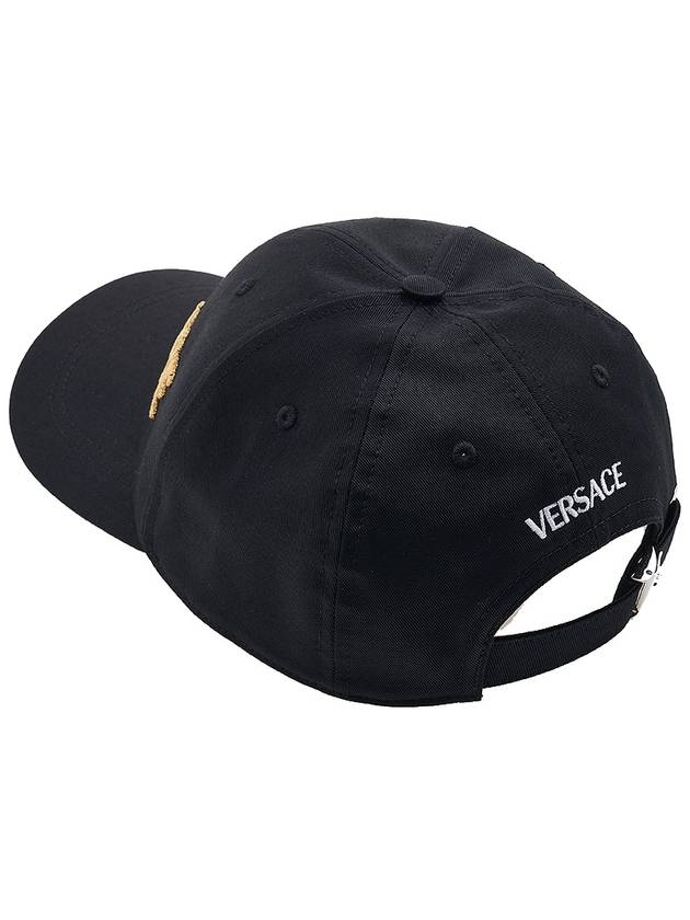 Embroidered Logo Ball Cap Black - VERSACE - BALAAN 4