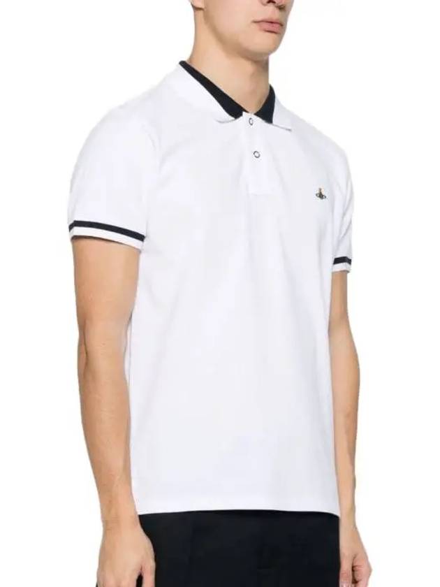 Classic ORB Logo Polo Shirt White - VIVIENNE WESTWOOD - BALAAN 6