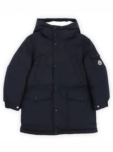 Kids KEVIN Down Hooded Padded Coat Navy 1C00004 54A91 74S 8 10A 1217295 - MONCLER - BALAAN 1