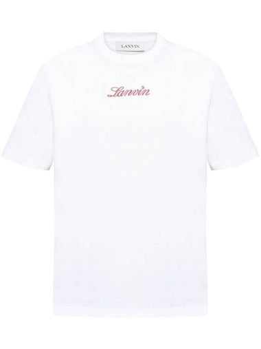 Lanvin Bouclette Script Logo T-Shirt Clothing - LANVIN - BALAAN 1