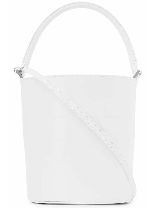 Round Bucket Bag White JSPO850287 WOB69111N 100 - JIL SANDER - BALAAN 2