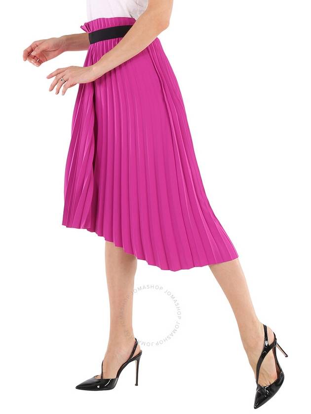 unbalanced belted pleated skirt fuchsia - BALENCIAGA - BALAAN 3