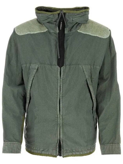 50 Fili Gum Mixed Goggle Hooded Jacket Green - CP COMPANY - BALAAN 2