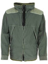 50 Fili Gum Mixed Goggle Hooded Jacket Green - CP COMPANY - BALAAN 2