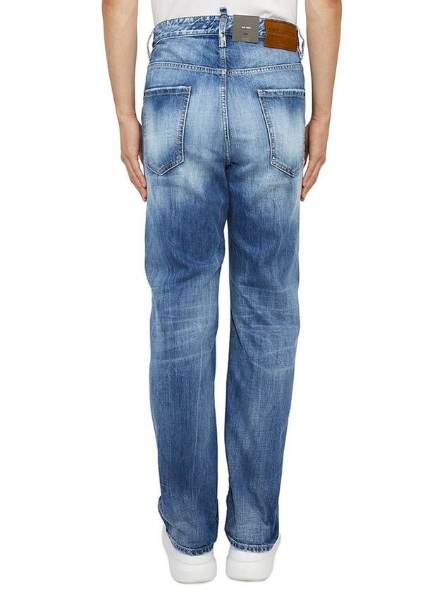 Denim Straight Jeans Blue - DSQUARED2 - BALAAN 4