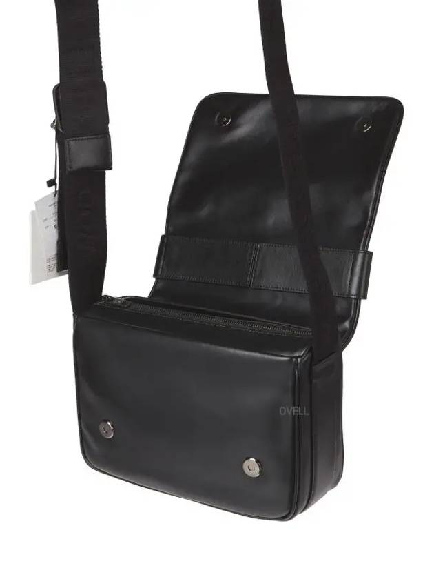 Logo Leather Messenger Bag Black - WOOYOUNGMI - BALAAN 9