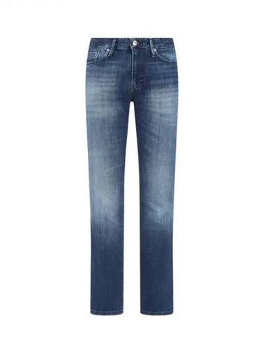 Men s back patch slim denim pants washed indigo 271100 - EMPORIO ARMANI - BALAAN 1