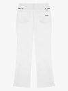 Drew High Waist Ribbed Bootcut Pants DF41PT04WHITE - DRUH GOLF - BALAAN 2