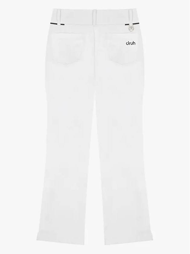 Drew High Waist Ribbed Bootcut Pants DF41PT04WHITE - DRUH GOLF - BALAAN 2