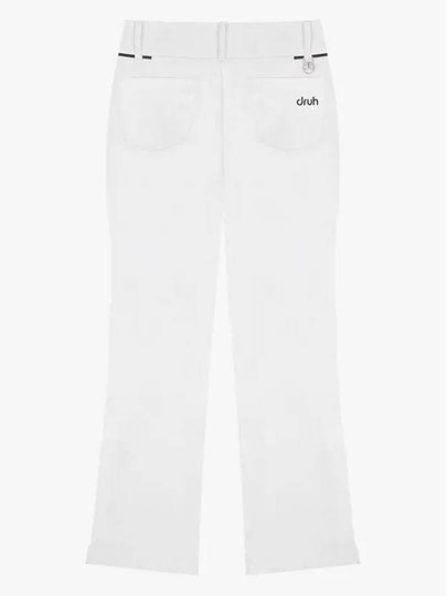 Drew High Waist Ribbed Bootcut Pants DF41PT04WHITE - DRUH GOLF - BALAAN 2