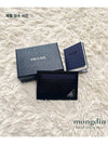 Saffiano Leather Card Holder Black - PRADA - BALAAN 5