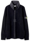 Wappen Patch Zip Up Jacket Black - STONE ISLAND - BALAAN 2