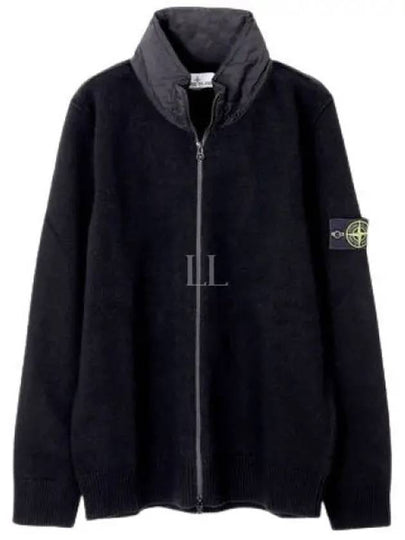 Wappen Patch Zip Up Jacket Black - STONE ISLAND - BALAAN 2