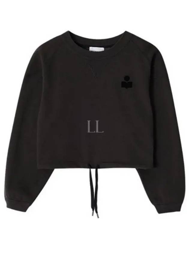 Margo Logo Crop Sweatshirt Faded Black - ISABEL MARANT - BALAAN 2