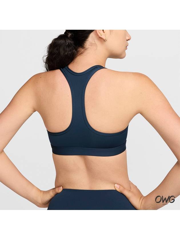 Sports Bra Swoosh Medium Support Top Navy - NIKE - BALAAN 2