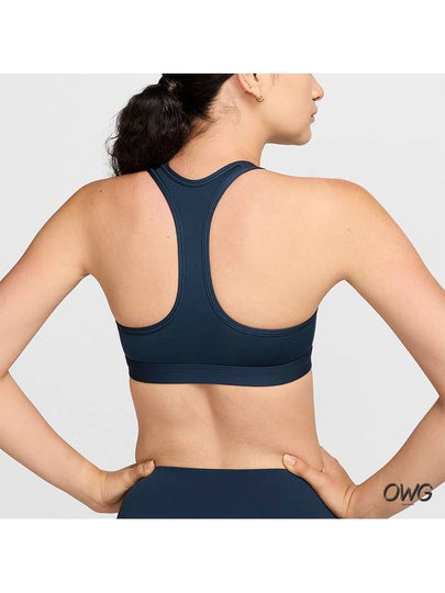 Sports Bra Swoosh Medium Support Top Navy - NIKE - BALAAN 2