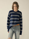 Punching Stripe Sweater Navy W - KINETO - BALAAN 1