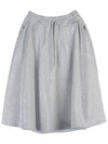 Lurex Jersey A-Line Skirt Silver - VALENTINO - BALAAN 10