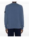 Logo Patch Crew Neck Sweatshirt Navy - STONE ISLAND - BALAAN 6