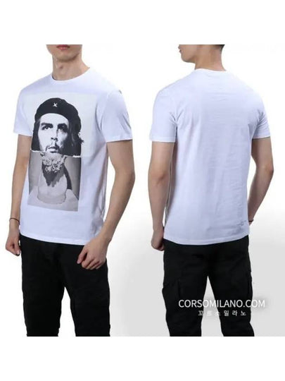 Men's Che Guevara Short Sleeve T-Shirt White - NEIL BARRETT - BALAAN 2