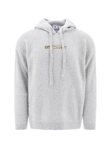 barrel worker knit hood gray - OFF WHITE - BALAAN 1