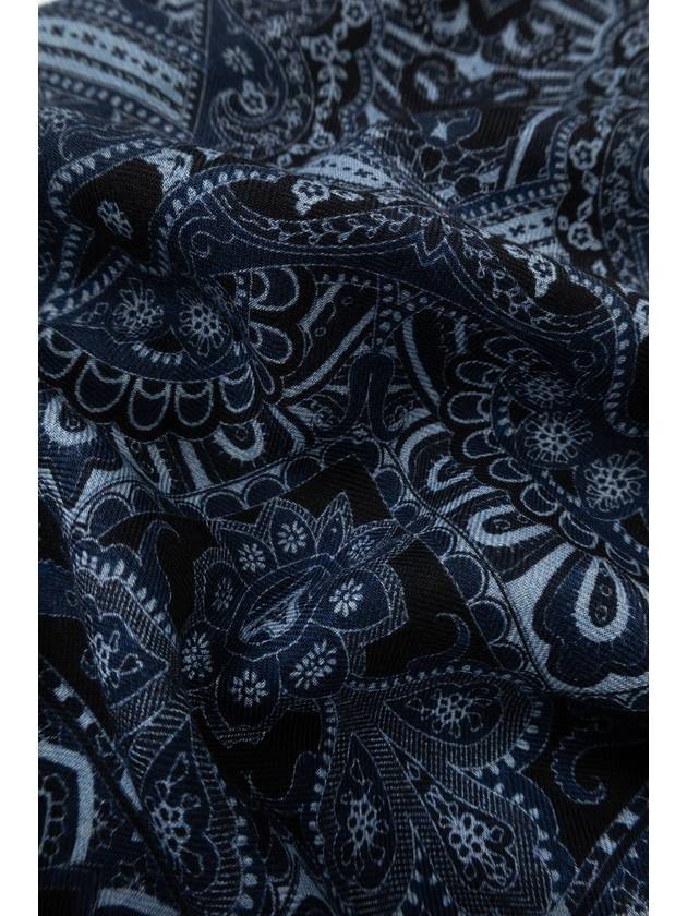 Etro Patterned Scarf, Women's, Navy Blue - ETRO - BALAAN 3