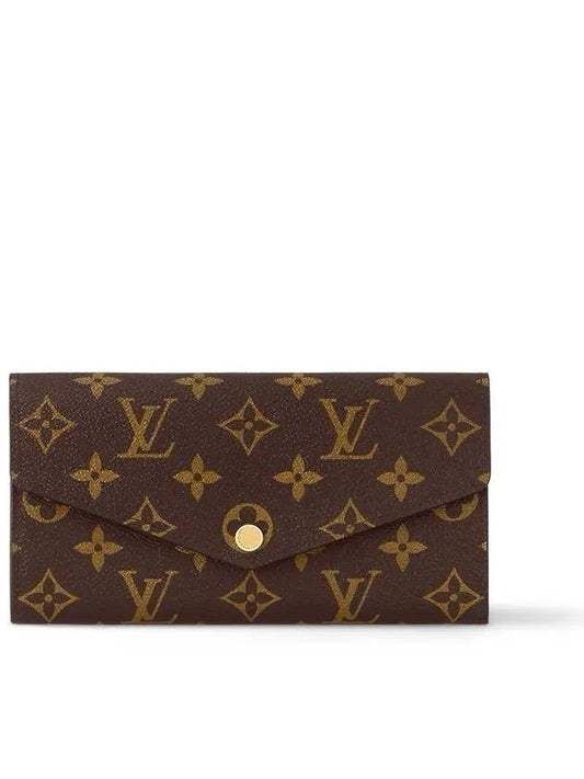 Sarah Monogram Long Wallet Brown Red - LOUIS VUITTON - BALAAN 2