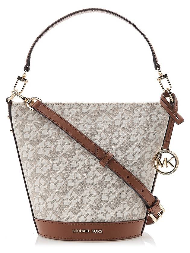 Townsend Small Empire Signature Logo Cross Bag White - MICHAEL KORS - BALAAN 2