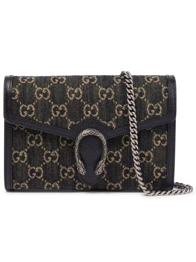 Dionysus Chain Denim Small Cross Bag Black - GUCCI - BALAAN 1