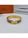 Clic H Bracelet Gold Marron Glace - HERMES - BALAAN 3