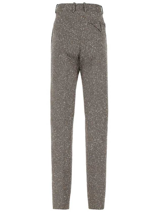 Herringbone Trousers Straight Pants - BOTTEGA VENETA - BALAAN 3