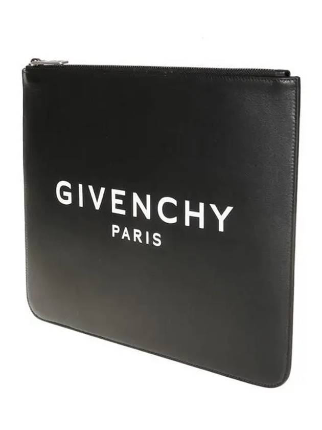 Logo Large Clutch Bag Black - GIVENCHY - BALAAN 3