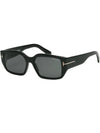 Sunglasses TF989 01A SILVANO 02 Horn rimmed black square - TOM FORD - BALAAN 7