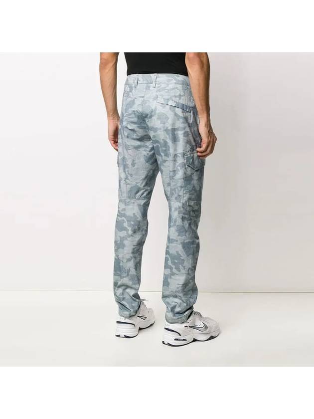 11Th Anniversary Wappen Camouflage Cargo Straight Pants Sky Blue - STONE ISLAND - BALAAN 5