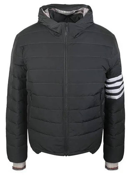 Poly Twill Down Filled 4-Bar Ski Padding Grey - THOM BROWNE - BALAAN 2