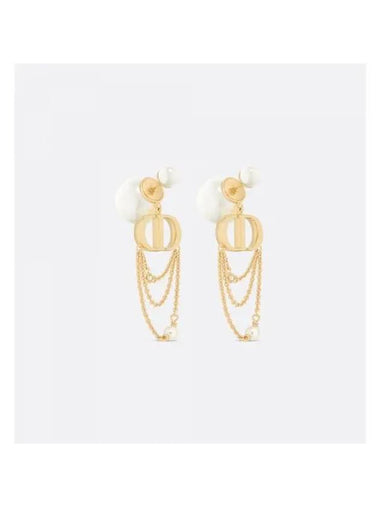 Tribales Pearl Earrings Gold - DIOR - BALAAN 1